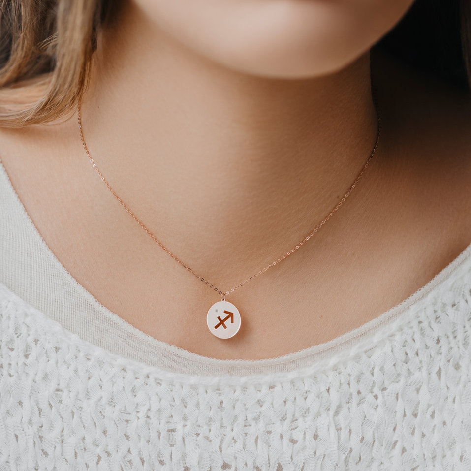 Náhrdelník s diamantem Sagittarius