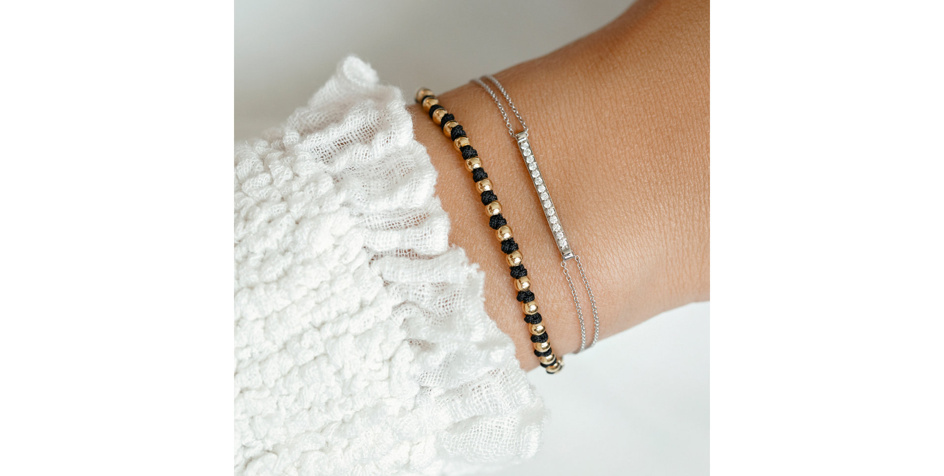 Náramek s diamanty Line