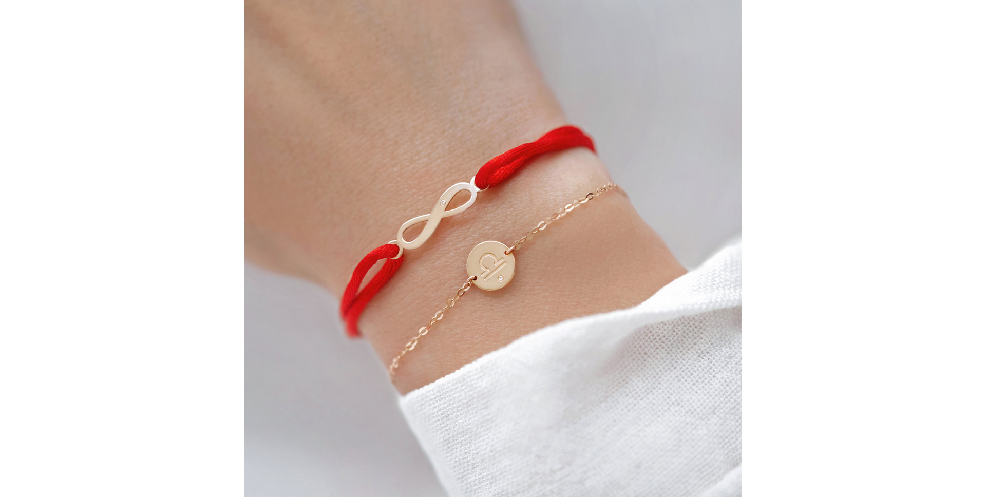 Náramek s diamantem Libra