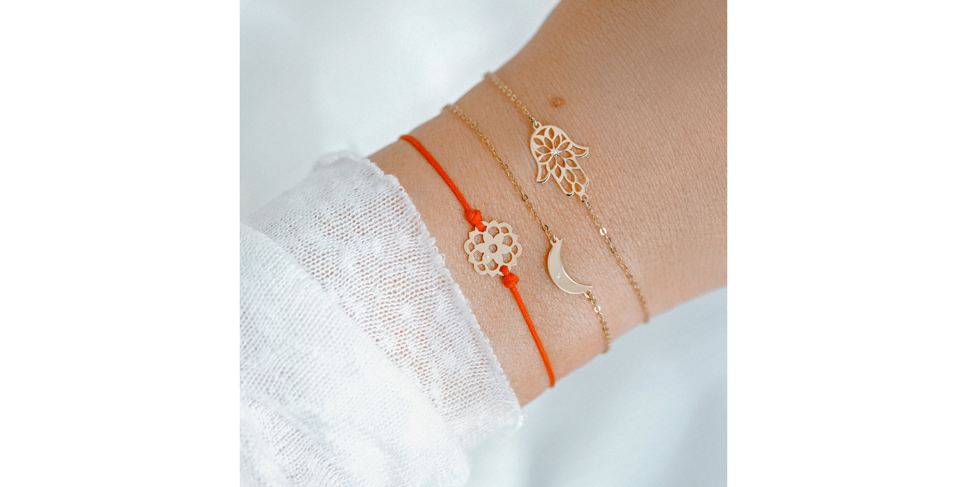 Náramek s diamantem Fatima Flower