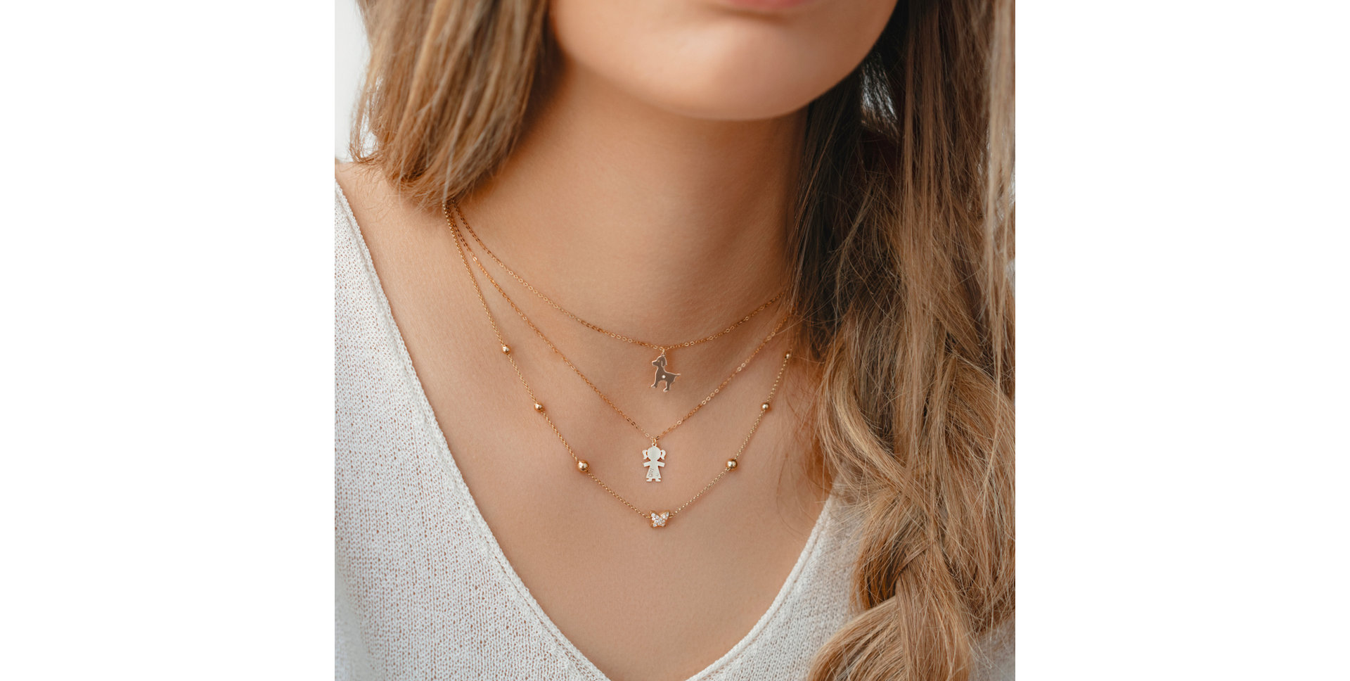 Náhrdelník s diamantem Puppy