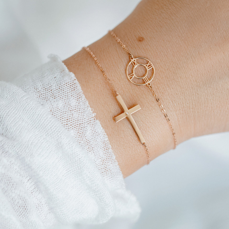 Náramek s diamantem Rome Time