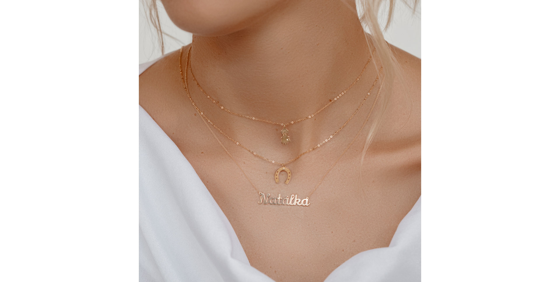 Náhrdelník s diamantem Girl