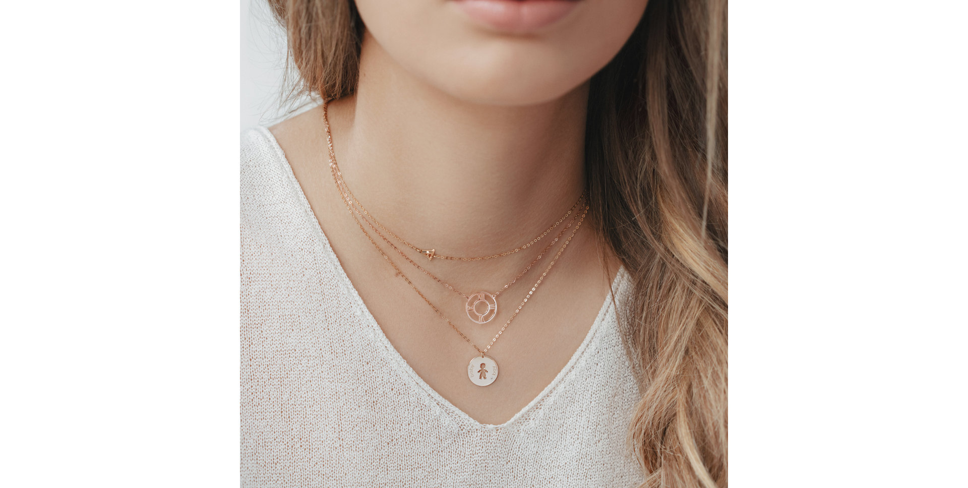 Náhrdelník s diamantem Time