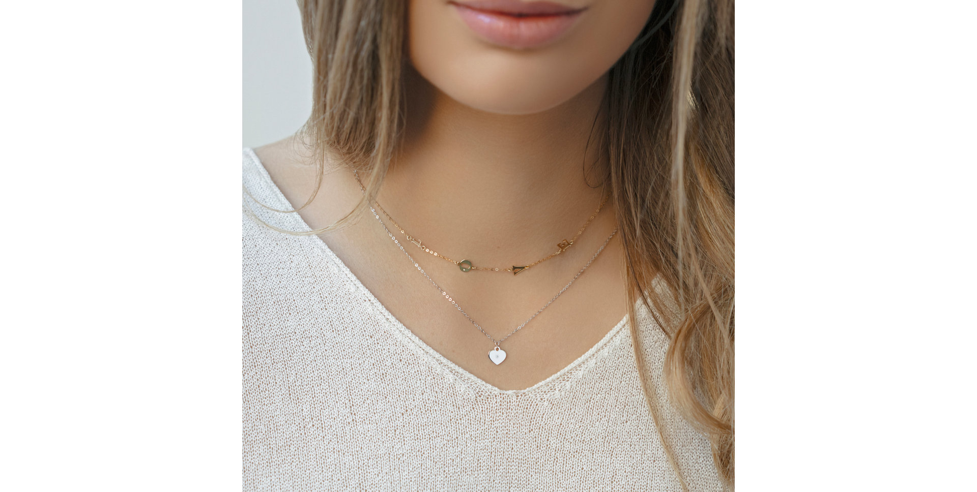 Náhrdelník s diamantem Love Letters