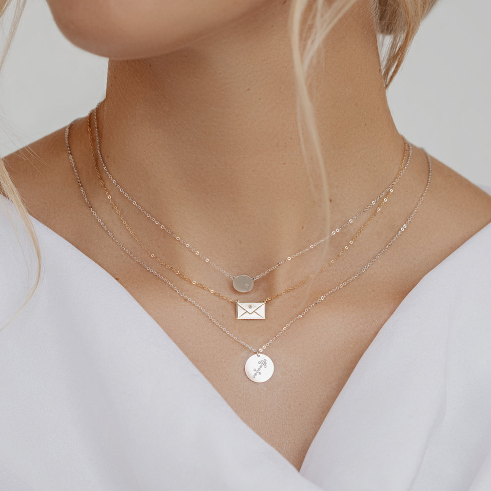 Náhrdelník s diamanty Sagittarius