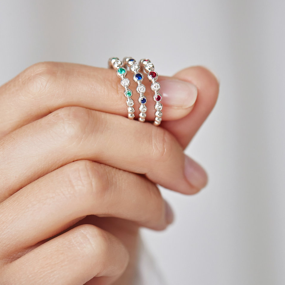 Prsten s diamanty Shiny Dots