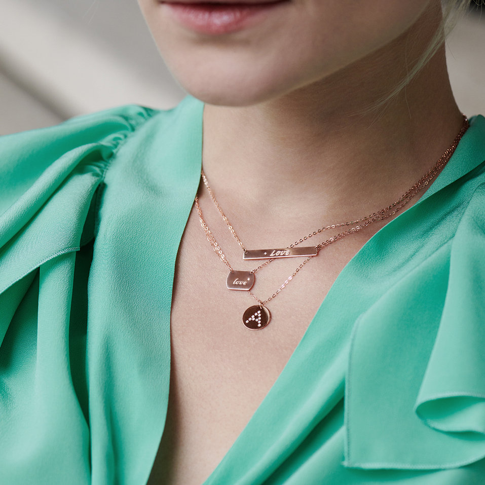 Náhrdelník s diamanty Diamond Coins U