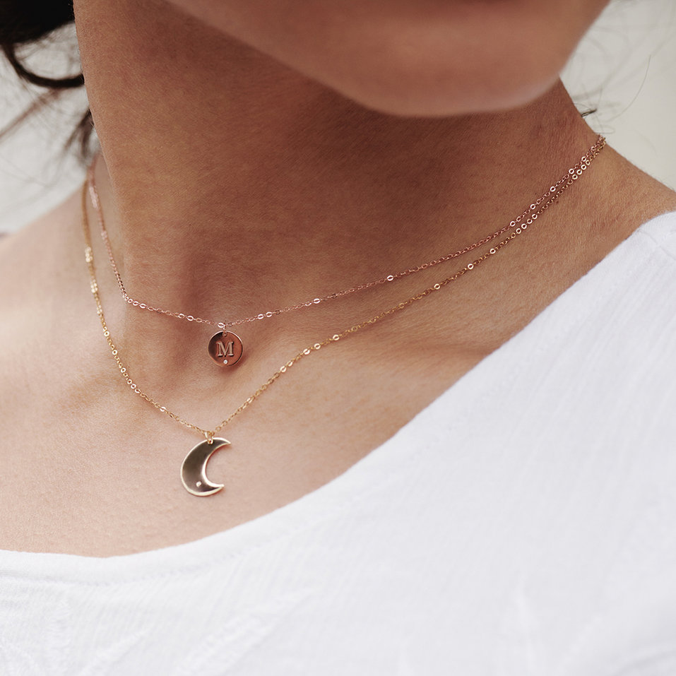 Náhrdelník s diamantem Little Coins I