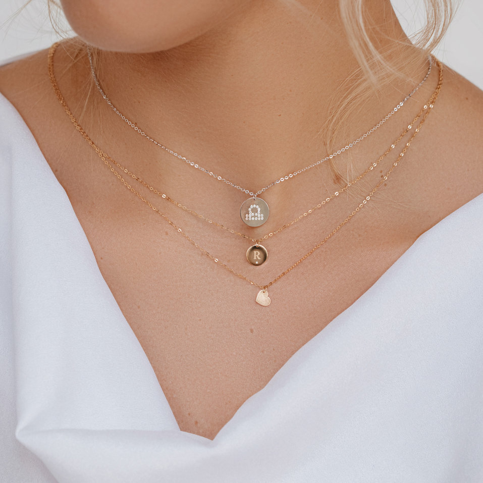 Náhrdelník s diamantem Little Coins R