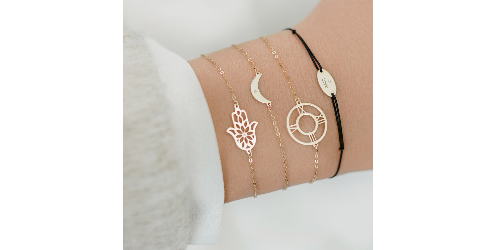 Náramek s diamantem Love Hour