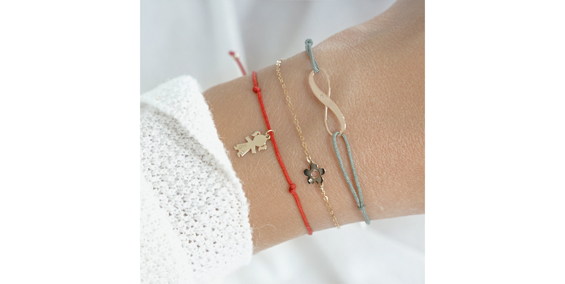 Náramek s diamantem Diamond Flower