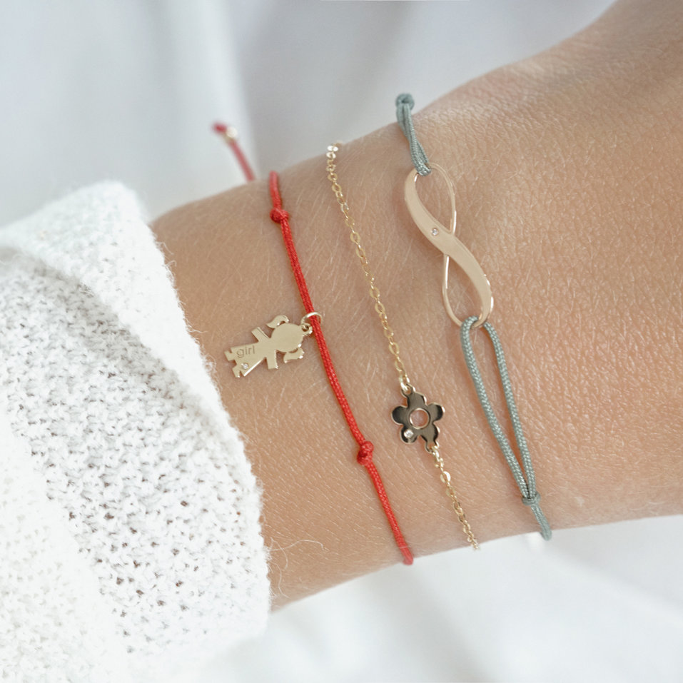 Náramek s diamantem Diamond Flower