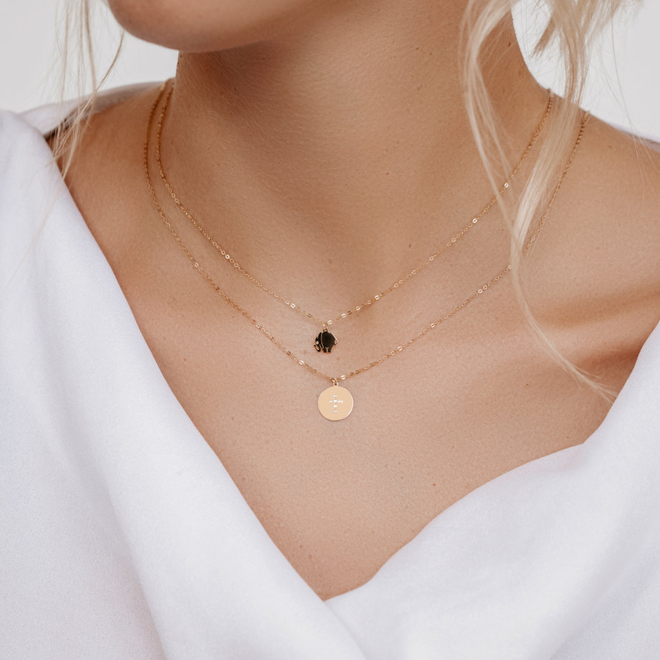 Náhrdelník s diamanty Diamond Cross