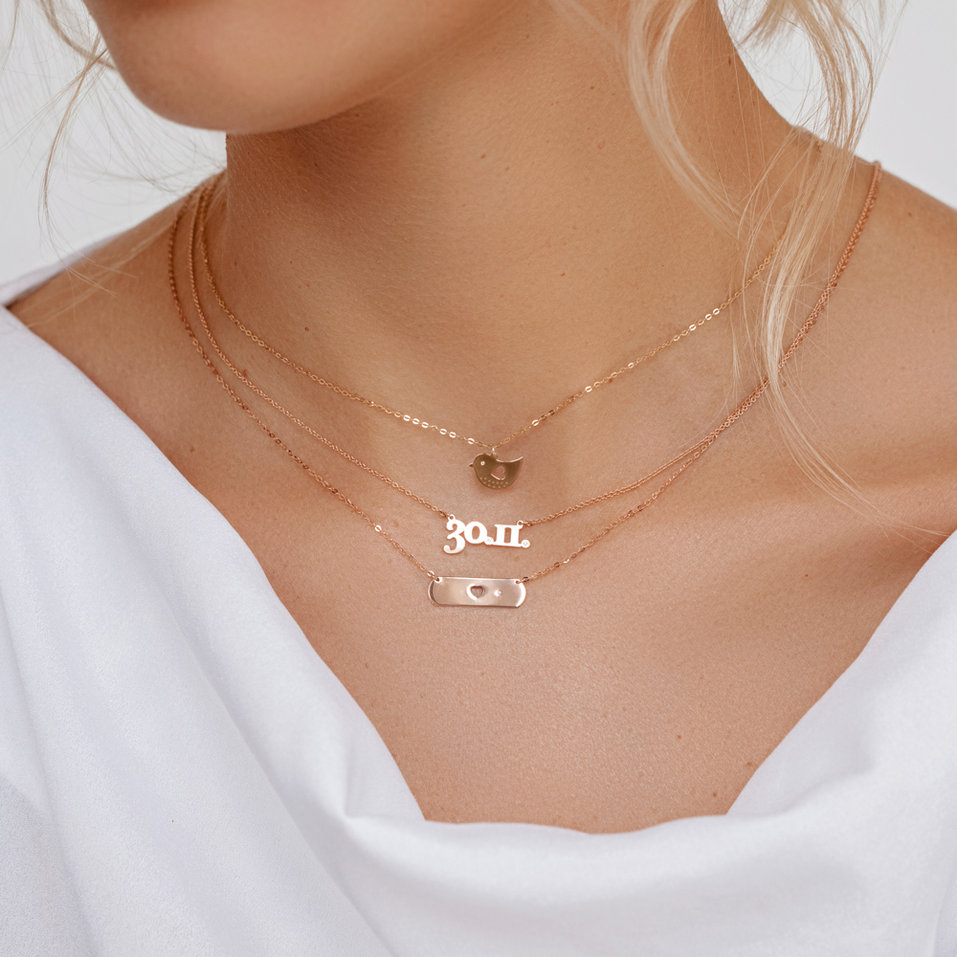 Náhrdelník s diamantem Love Bird