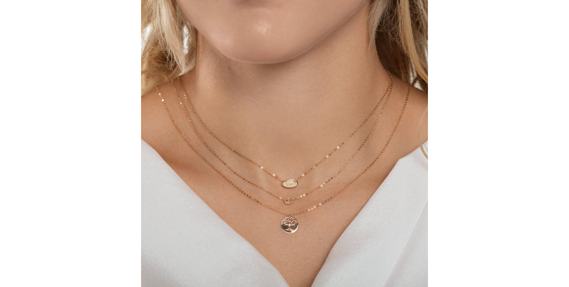 Náhrdelník s diamantem Tree of Life