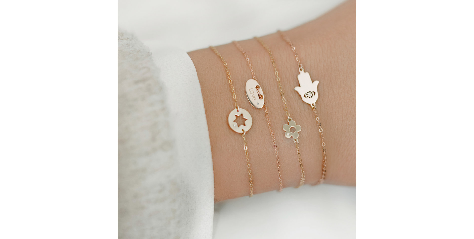 Náramek s diamantem Jude Star