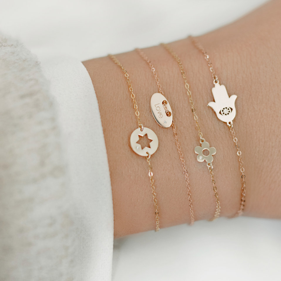 Náramek s diamantem Jude Star