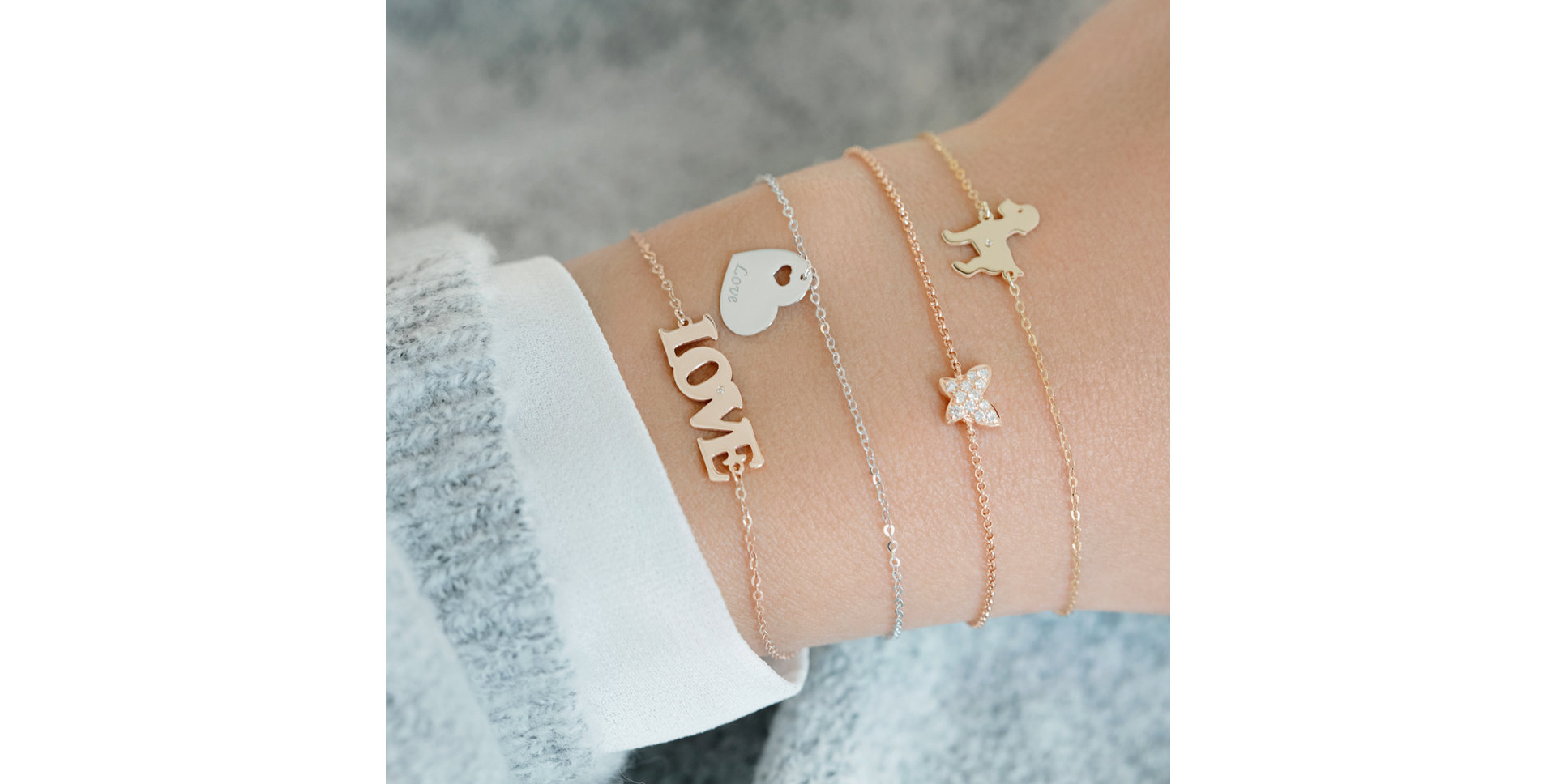 Náramek s diamantem Puppy