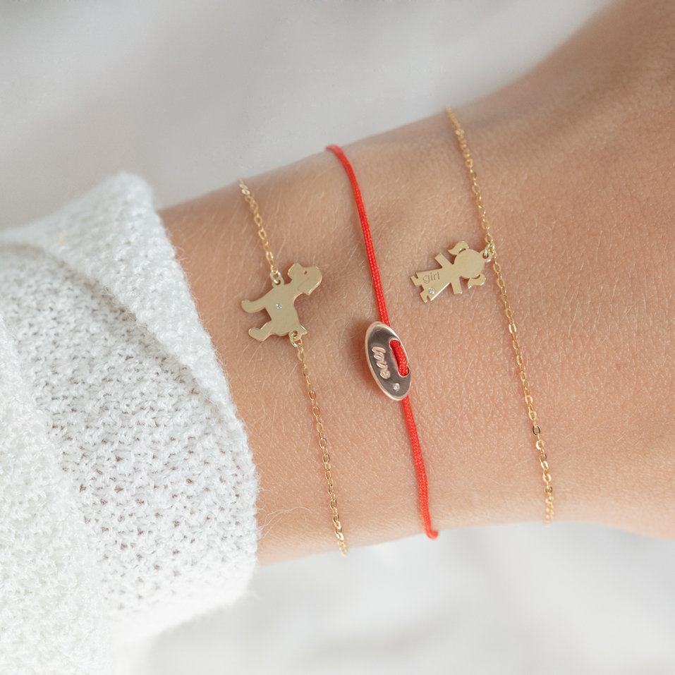 Náramek s diamantem Puppy