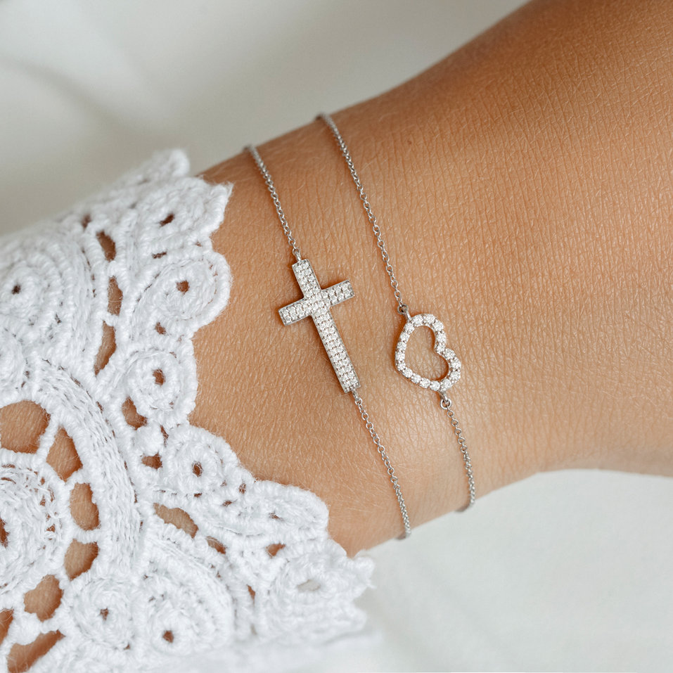 Náramek s diamanty Cross