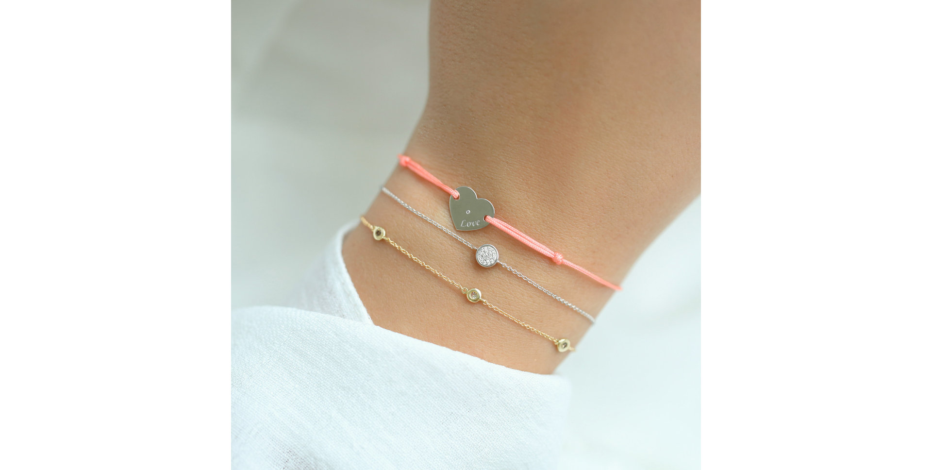 Náramek s diamanty Endless Circle