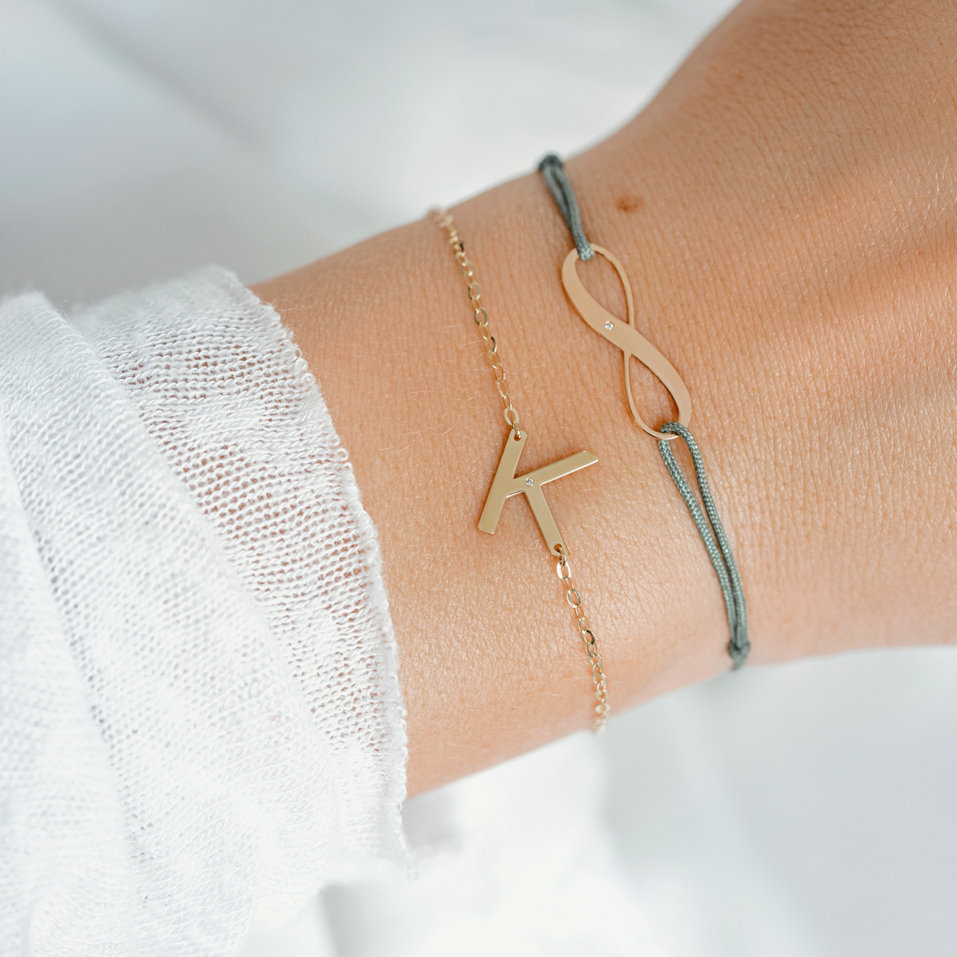 Náramek s diamantem Big Line K