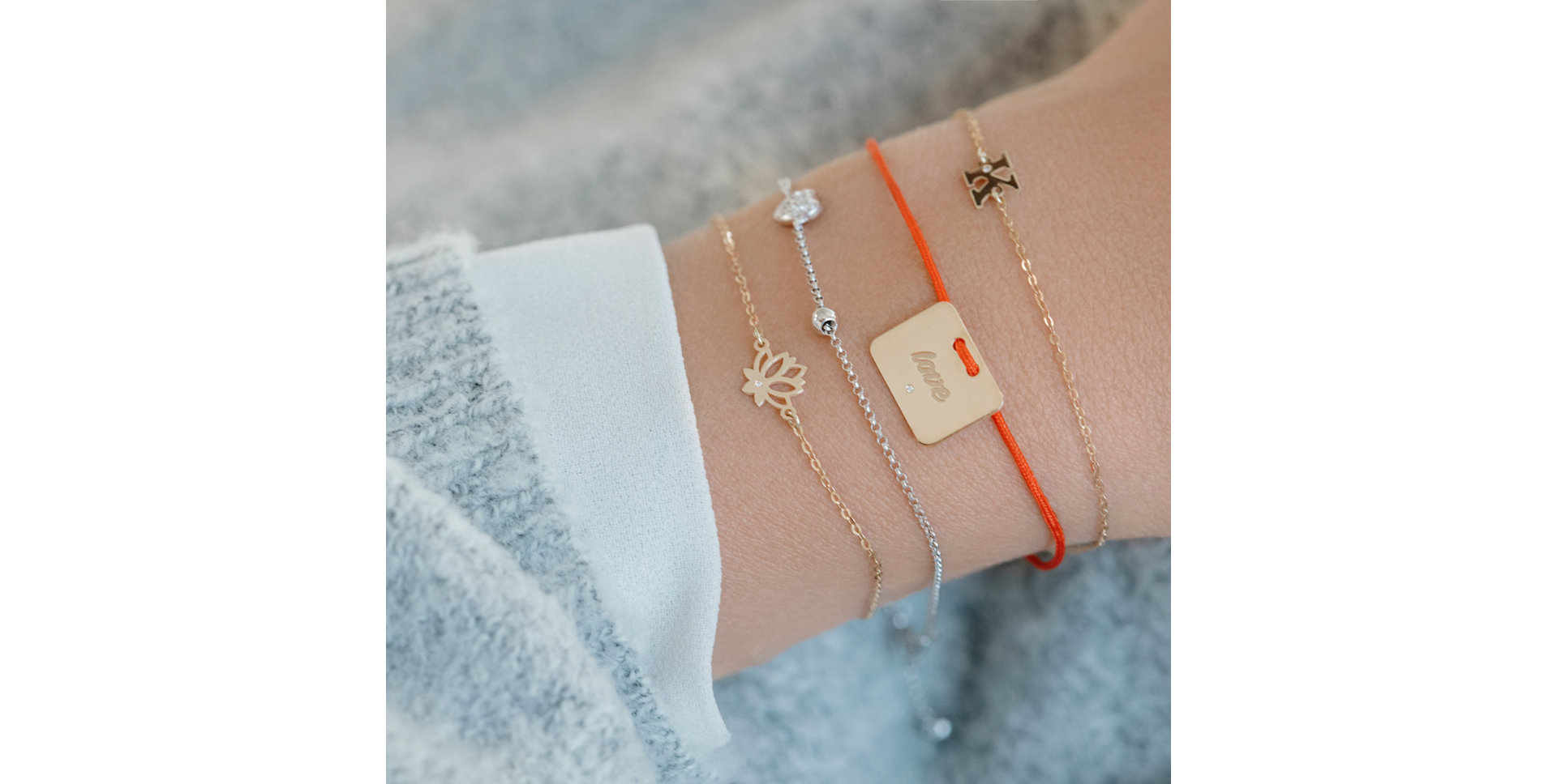 Náramek s diamantem Classic Big K