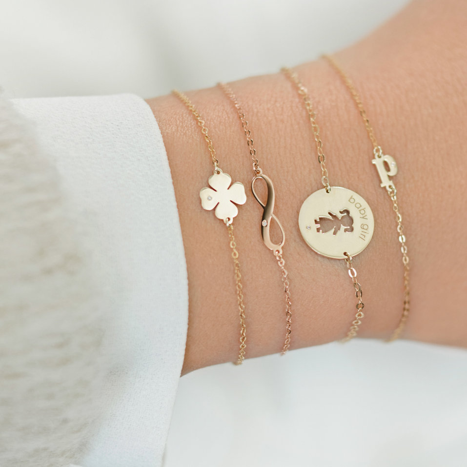 Náramek s diamantem Classic Little T