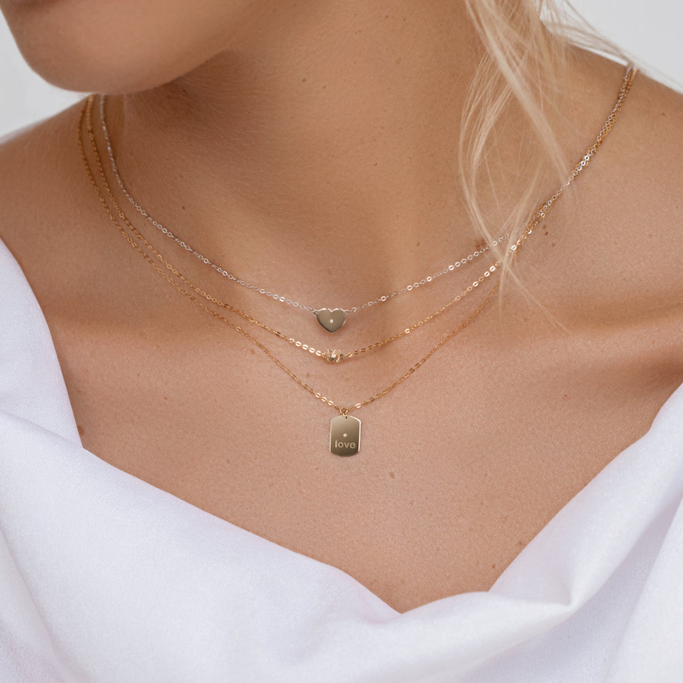 Náhrdelník s diamantem Big Classic G