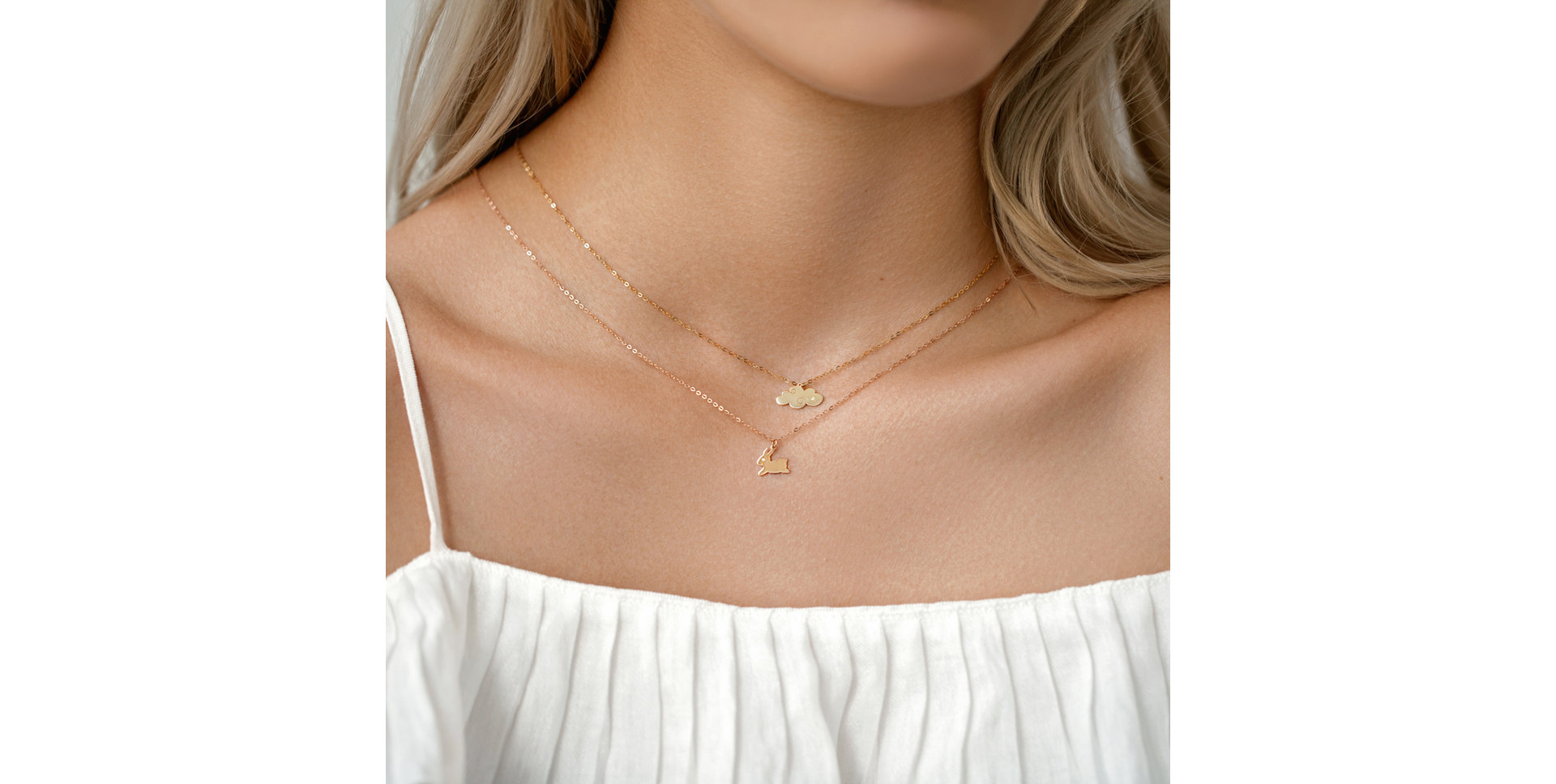 Náhrdelník s diamantem Cloud