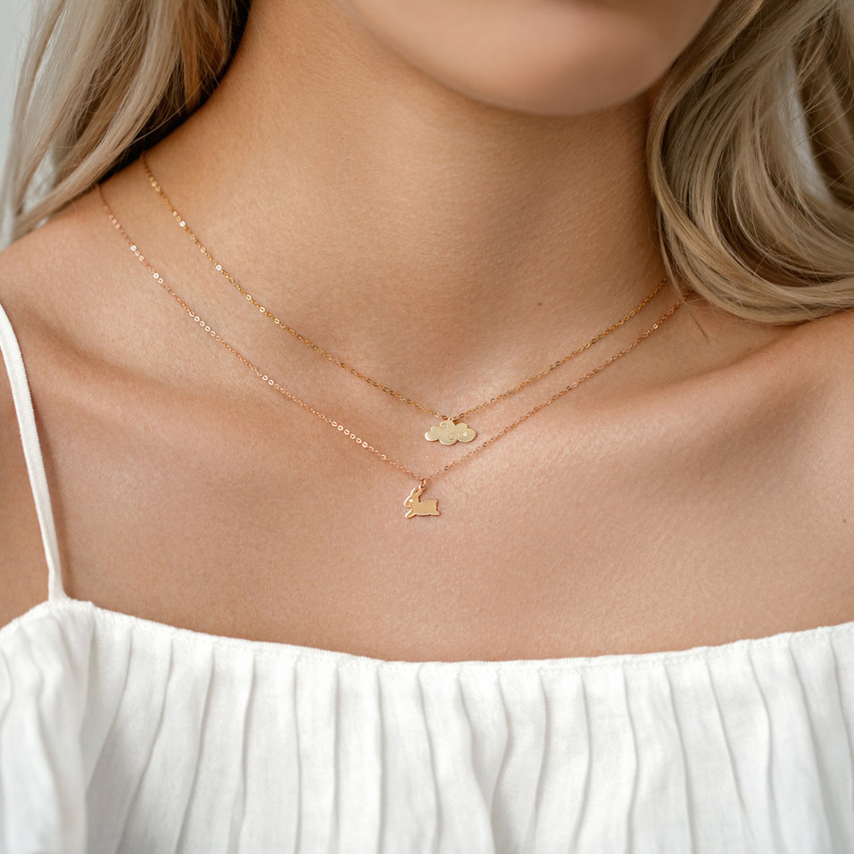 Náhrdelník s diamantem Cloud