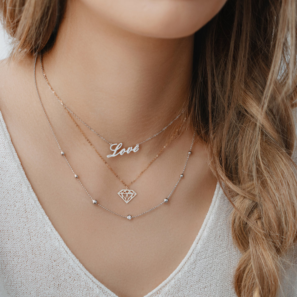 Náhrdelník s diamantem Diamond