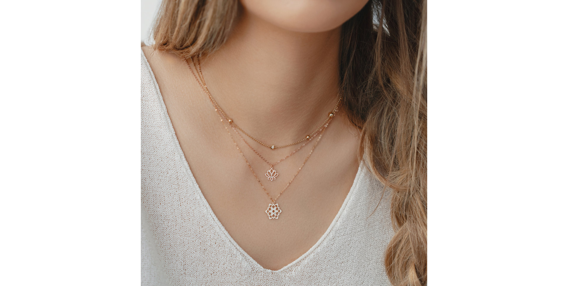 Náhrdelník s diamantem Little Blossom