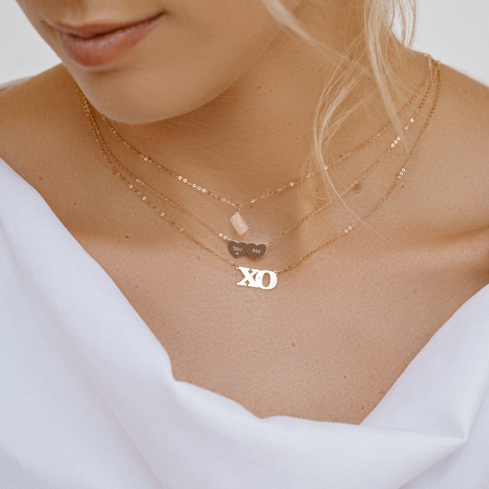 Náhrdelník s diamantem You & Me