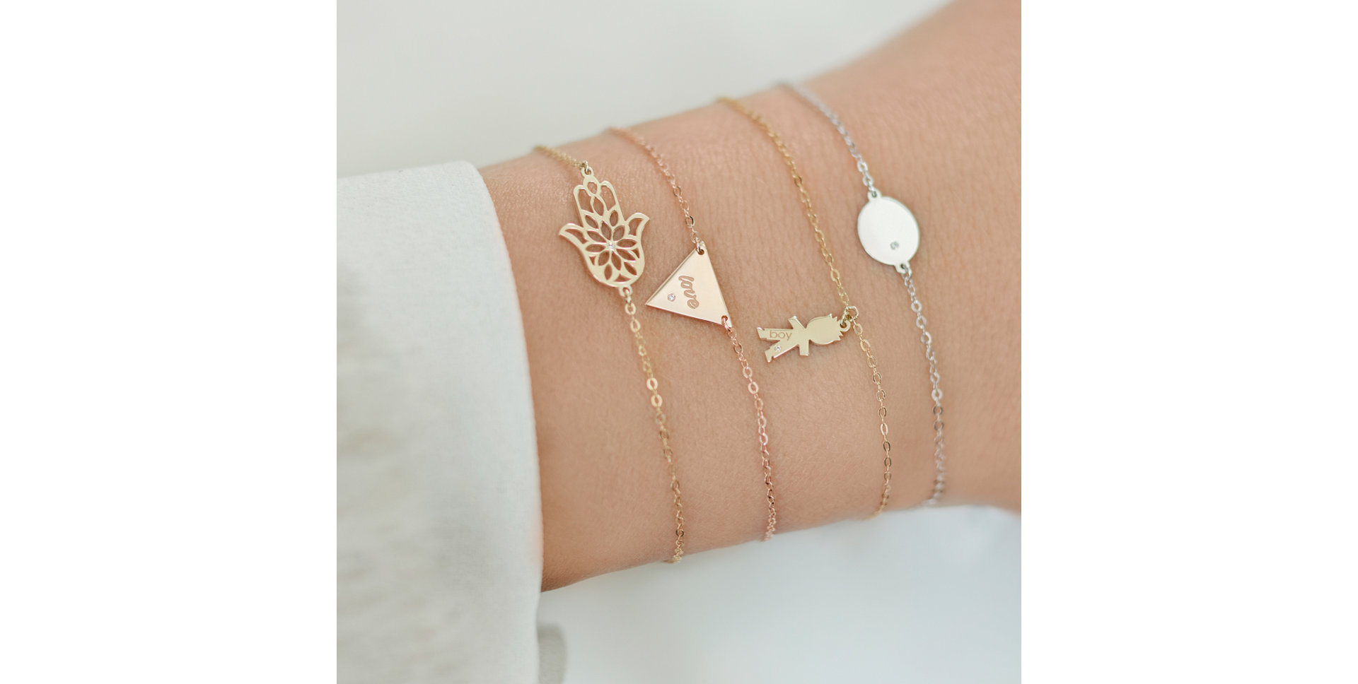 Náramek s diamantem Boy