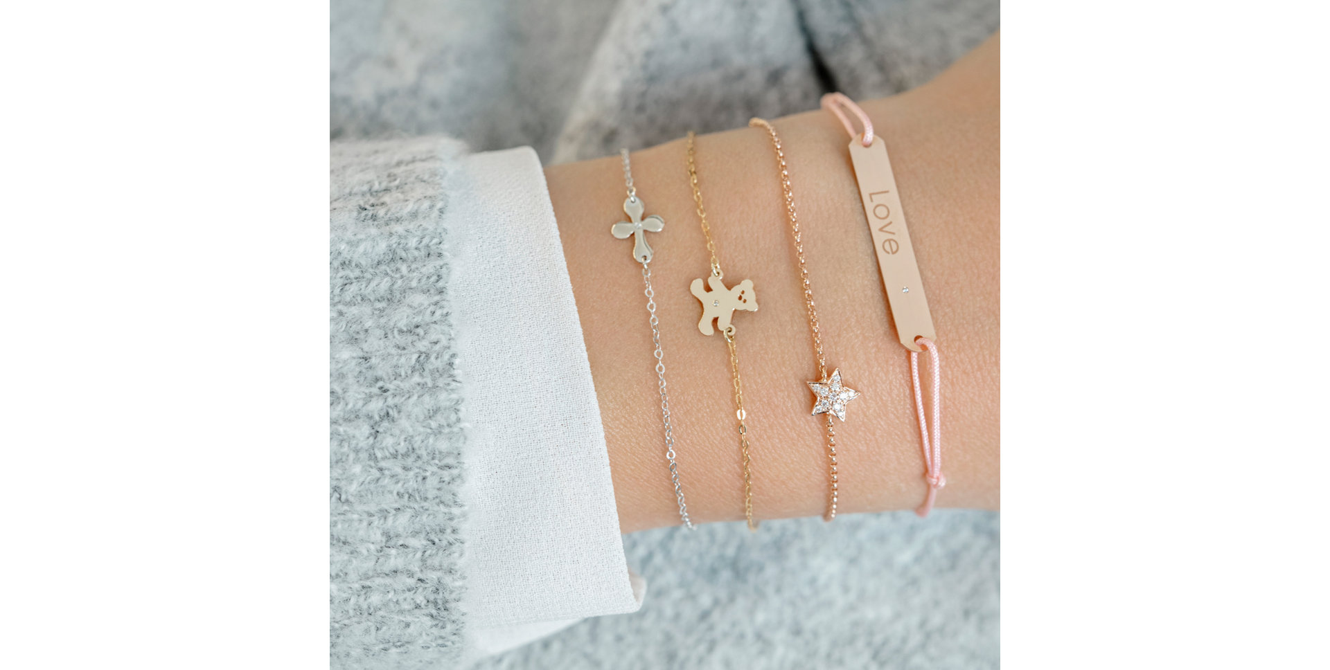 Náramek s diamantem Teddy