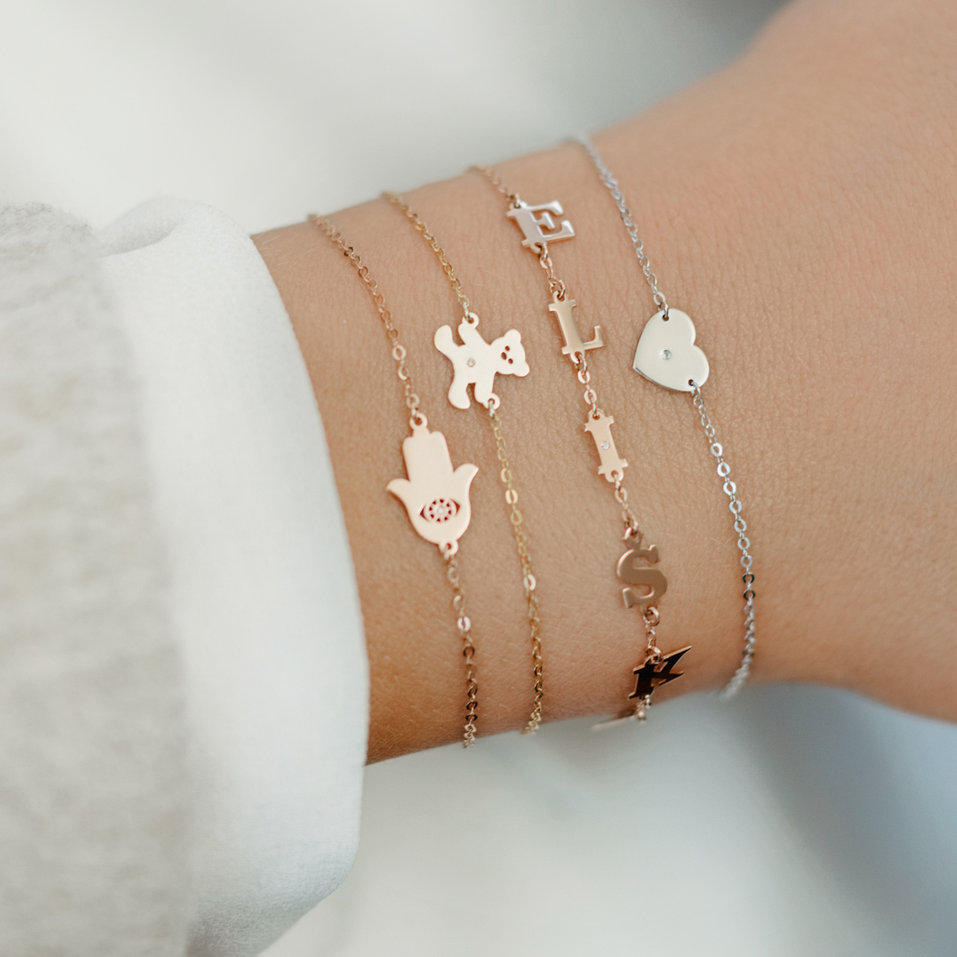 Náramek s diamantem Teddy