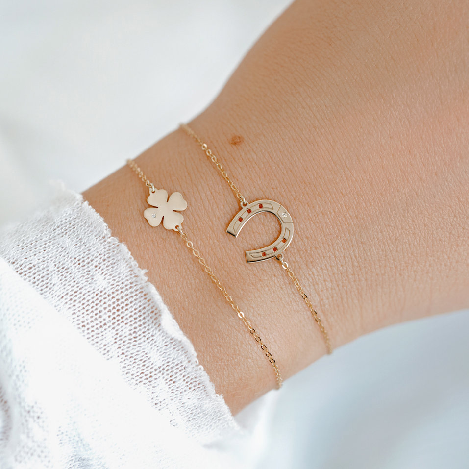 Náramek s diamantem Horseshoe