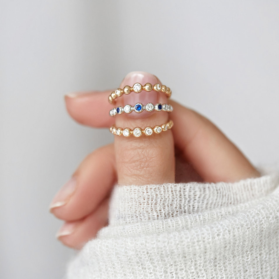 Prsten s diamanty Shiny Dots