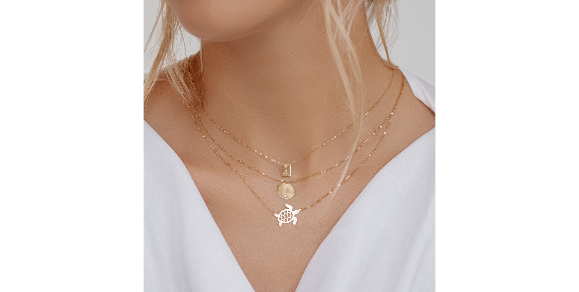 Náhrdelník s diamantem Turtle