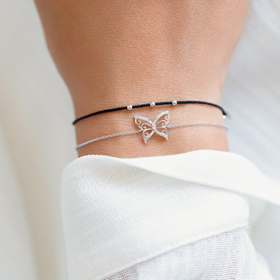 Dámský náramek se šňůrkou Shamballa