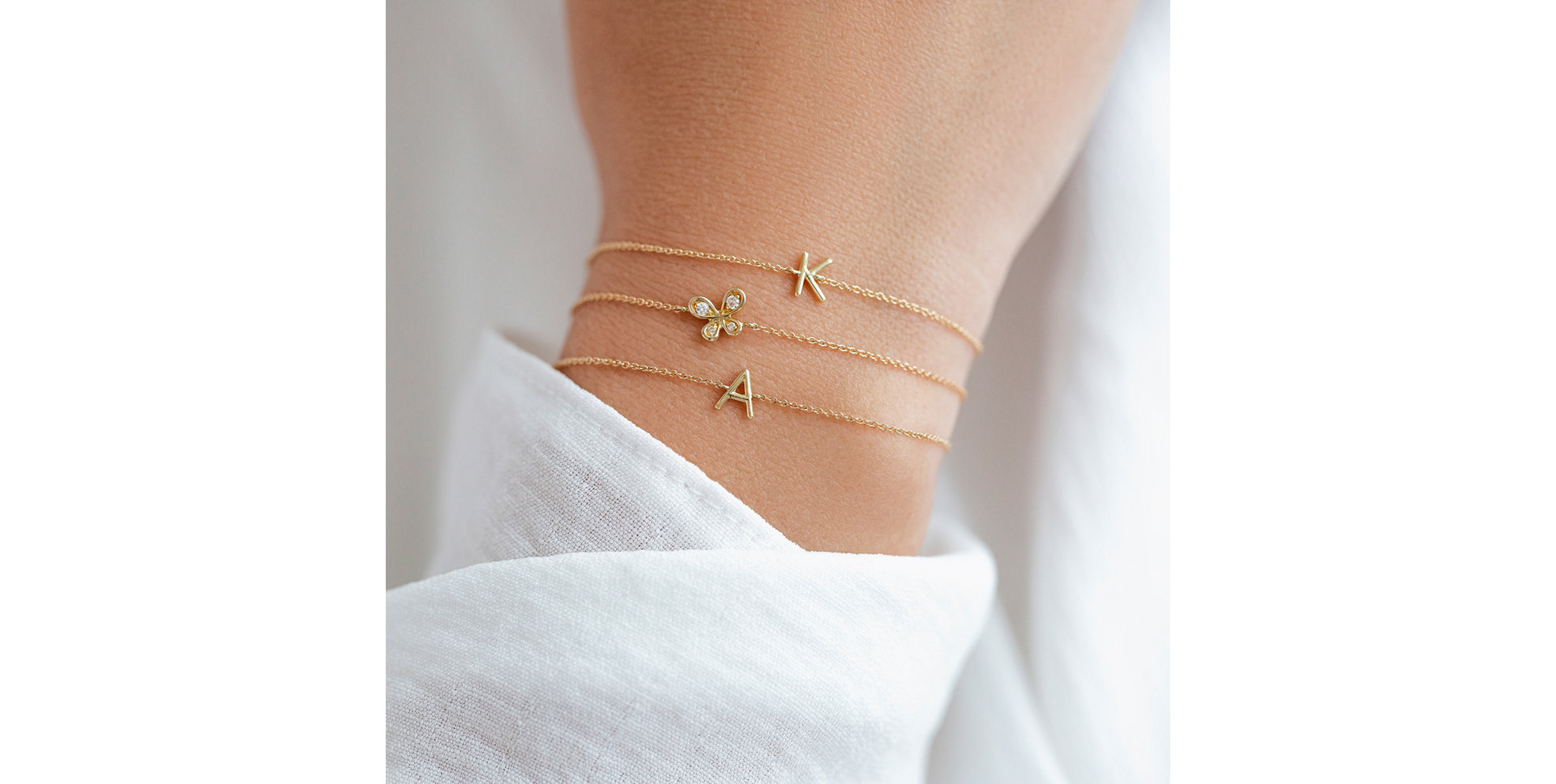 Náramek s diamantem Round Line O