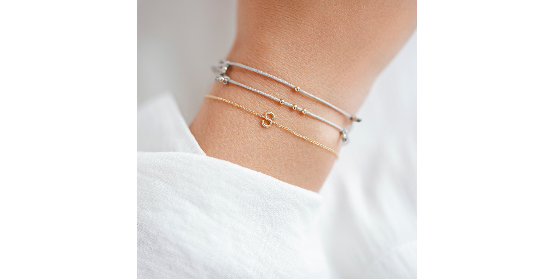 Náramek s diamantem Round Line W