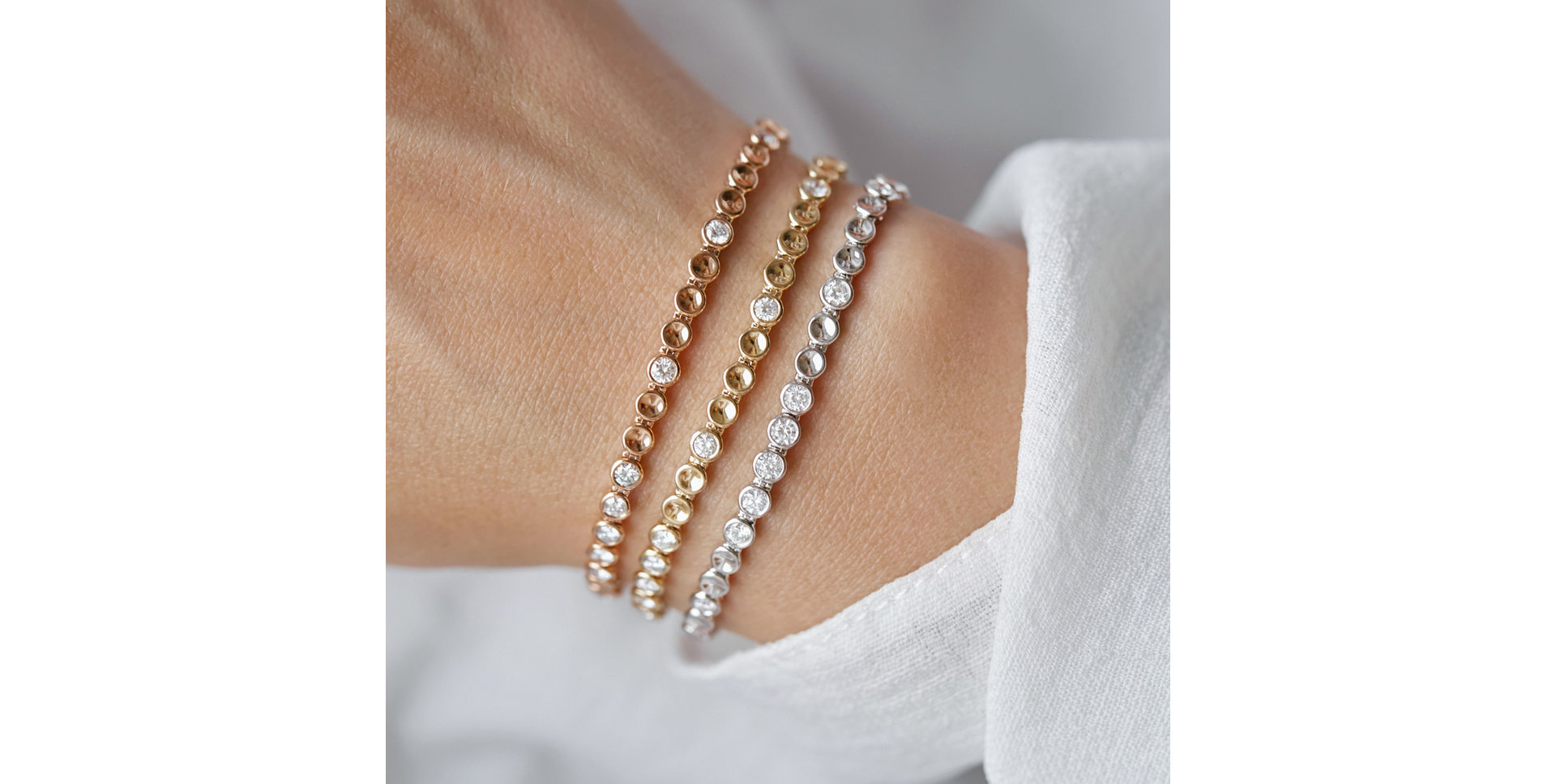 Náramek s hnědými diamanty Essential Brilliance