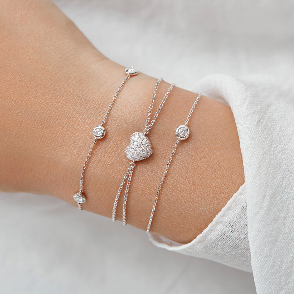 Náramek s diamanty Sparkling Dots