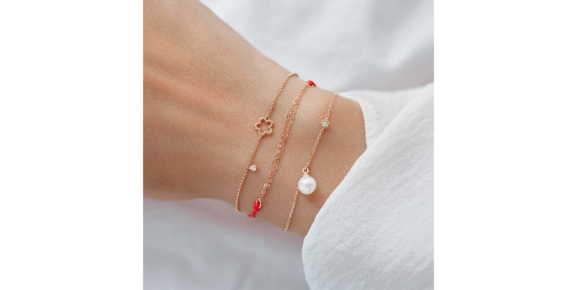 Dámský náramek se šňůrkou Sparkling Chain