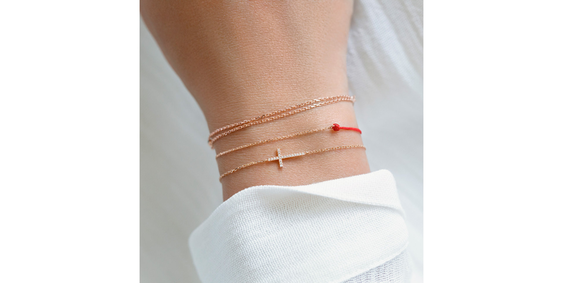 Dámský náramek se šňůrkou Shiny Chain