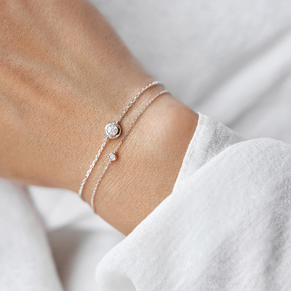 Náramek s diamantem Sparkling Dots