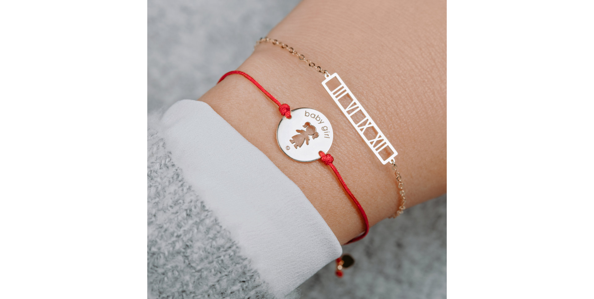 Náramek s diamantem Baby Girl